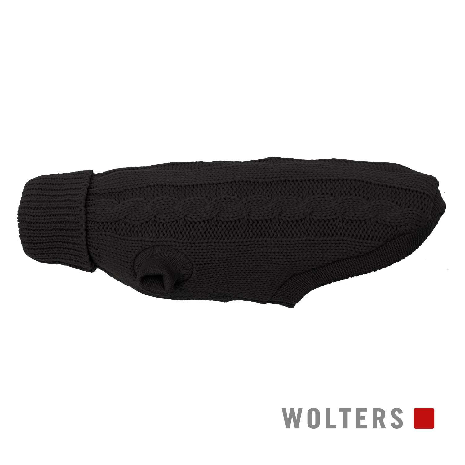 Wolters Zopf-Strickpullover - schwarz